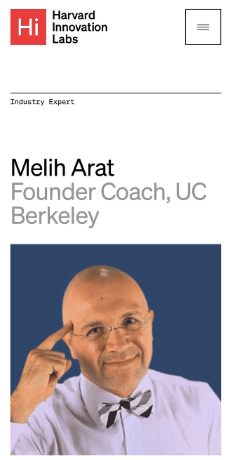 Harvard Innovation Labs — Melih Arat